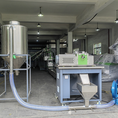 Línea de reciclaje plástica modificada para requisitos particulares refrigeración por agua de la máquina del granulador de los PP PE dos etapas