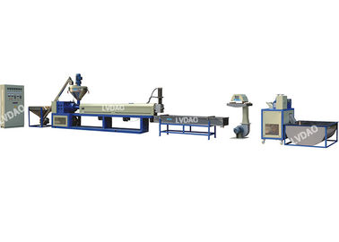 Accione la línea de granulación equipo de reciclaje plástico 240-400kg/h del extrusor del CaC03 del CE de 45kw PP de LDB SJP 120