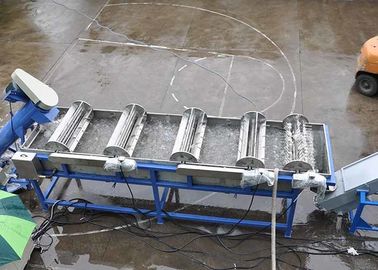 Línea que se lava plástica trituradora del voltaje de encargo del kg/h 45kw de la alta capacidad 150-200