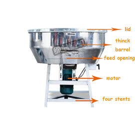 Capacidad de máquina plástica vertical del mezclador 150 Kg/H con la rueda LDH-100 1.5kw del echador
