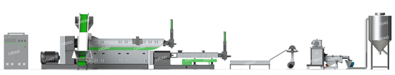 Estructura especial de reciclaje plástica del tornillo del equipo LD-SZ-55 de alto rendimiento